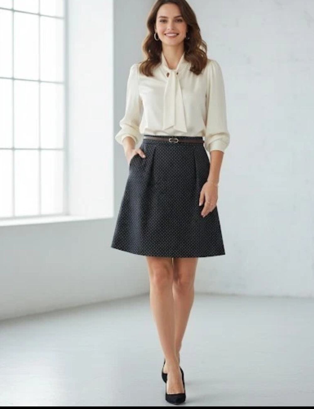 United Colors Of Benetton Short Polka Dot Skirt